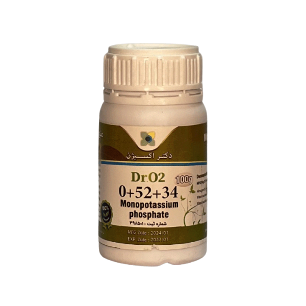 کود مونو پتاسیم فسفات34-52-0 NPK دکتر اکسیژن 100 گرمی