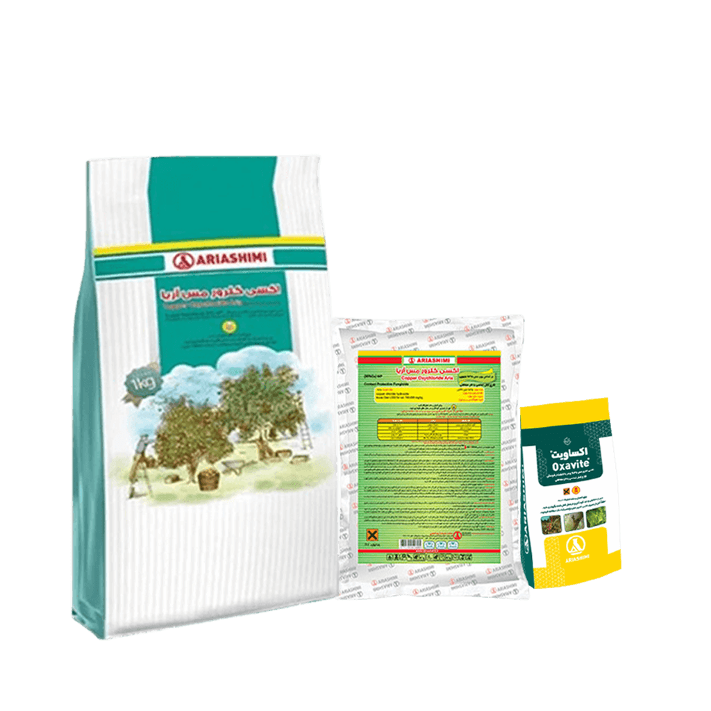 قارچ کش و باکتری کش اکسی کلرورمس (اکساویت) آریا شیمی 100 گرم، 0.5 و 1 کیلویی