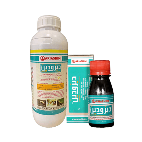 حشره کش دیازینون آریا شیمی 60% مایع امولسیون شونده (60 سی سی و 1 لیتری)